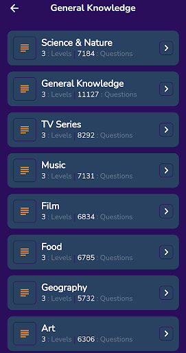 Trivia Quiz app AI knowledge